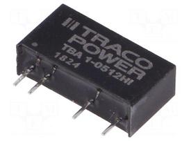 Converter: DC/DC | 1W | Uin: 4.5÷5.5V | Uout: 12VDC | Iout: 84mA | SIP7