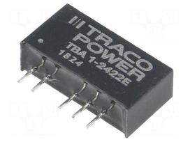 Converter: DC/DC | 1W | Uin: 21.6÷26.4V | Uout: 12VDC | Uout2: -12VDC