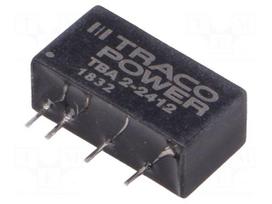 Converter: DC/DC | 2W | Uin: 21.6÷26.4V | Uout: 12VDC | Iout: 165mA | SIP7