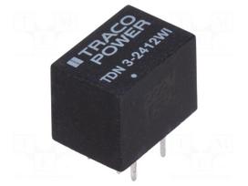 Converter: DC/DC | 3W | Uin: 9÷36V | Uout: 12VDC | Iout: 250mA | DIP | 2.7g