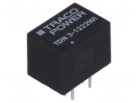 Converter: DC/DC | 3W | Uin: 4.5÷18V | Uout: 12VDC | Uout2: -12VDC | DIP