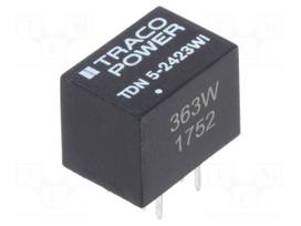 Converter: DC/DC | 5W | Uin: 9÷36V | Uout: 15VDC | Uout2: -15VDC | DIP