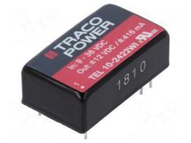 Converter: DC/DC | 10W | Uin: 9÷36V | Uout: 12VDC | Uout2: -12VDC | DIP16