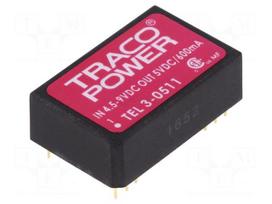 Converter: DC/DC | 3W | Uin: 4.5÷9V | Uout: 5VDC | Iout: 600mA | DIP24