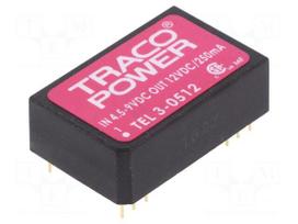 Converter: DC/DC | 3W | Uin: 4.5÷9V | Uout: 12VDC | Iout: 250mA | DIP24