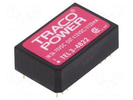 Converter: DC/DC | 3W | Uin: 36÷75V | Uout: 12VDC | Uout2: -12VDC | DIP24