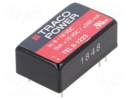 Converter: DC/DC | 8W | Uin: 9÷18V | Uout: 15VDC | Uout2: -15VDC | DIP16