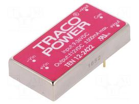 Converter: DC/DC | 12W | Uin: 9÷36V | Uout: 12VDC | Uout2: -12VDC | 2"x1"