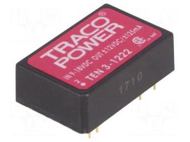 Converter: DC/DC | 3W | Uin: 9÷18V | Uout: 12VDC | Uout2: -12VDC | DIP24
