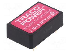 Converter: DC/DC | 3W | Uin: 9÷36V | 12VDC | Iout: 250mA | DIP24 | 12.8g