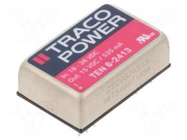 Converter: DC/DC | 8W | Uin: 18÷36V | 15VDC | Iout: 535mA | DIP24 | 17g