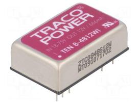 Converter: DC/DC | 8W | Uin: 18÷75V | 12VDC | Iout: 666mA | DIP24 | 18g