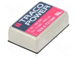 Converter: DC/DC | 8W | Uin: 43÷160V | 12VDC | Iout: 666mA | DIP24 | 18g
