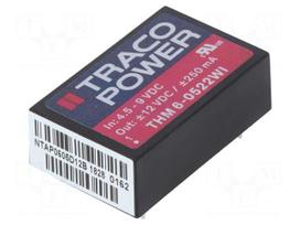 Converter: DC/DC | 6W | Uin: 4.5÷9V | Uout: 12VDC | Uout2: -12VDC | DIP24