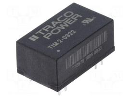 Converter: DC/DC | 2W | Uin: 4.5÷12V | Uout: 12VDC | Uout2: -12VDC | DIP16