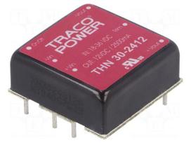 Converter: DC/DC | 30W | Uin: 18÷36V | 12VDC | Iout: 2500mA | 1"x1" | 16.5g