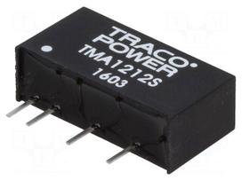 Converter: DC/DC | 1W | Uin: 10.8÷13.2V | 12VDC | Iout: 80mA | SIP | 2.1g