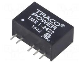 Converter: DC/DC | 1W | Uin: 18÷36V | Uout: 12VDC | Uout2: -12VDC | SIP6