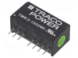 Converter: DC/DC | 3W | Uin: 4.5÷18V | Uout: 12VDC | Uout2: -12VDC | SIP8