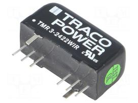 Converter: DC/DC | 3W | Uin: 9÷36V | Uout: 12VDC | Uout2: -12VDC | SIP8