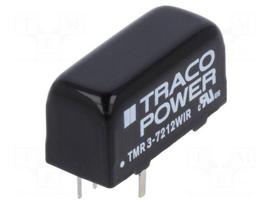 Converter: DC/DC | 3W | Uin: 43÷160V | 12VDC | Iout: 250mA | SIP8 | 5.9g
