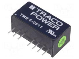 Converter: DC/DC | 6W | Uin: 4.5÷9V | 5VDC | Iout: 1200mA | SIP8 | 4.8g