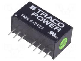 Converter: DC/DC | 6W | Uin: 18÷36V | Uout: 15VDC | Uout2: -15VDC | SIP8