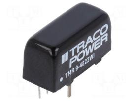 Converter: DC/DC | 9W | Uin: 18÷75V | Uout: 12VDC | Uout2: -12VDC | SIP8