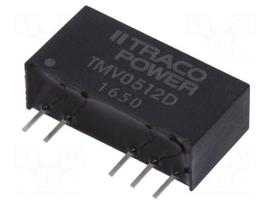 Converter: DC/DC | 1W | Uin: 4.5÷5.5V | Uout: 12VDC | Uout2: -12VDC | SIP7