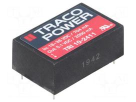 Converter: DC/DC | 10W | Uin: 18÷36V | Uout: 5.1VDC | Iout: 2A | DIP24