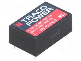 Converter: DC/DC | 10W | Uin: 18÷36V | Uout: 15VDC | Iout: 666mA | DIP24