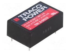 Converter: DC/DC | 3.5W | Uin: 4.5÷9V | Uout: 12VDC | Uout2: -12VDC