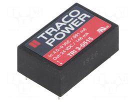 Converter: DC/DC | 3.5W | Uin: 4.5÷9V | Uout: 24VDC | Iout: 146mA | DIP24