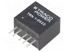 Converter: DC/DC | 1W | Uin: 4.5÷13.2V | Uout: 12VDC | Uout2: -12VDC