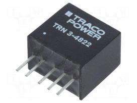 Converter: DC/DC | 3W | Uin: 36÷75V | Uout: 12VDC | Uout2: -12VDC | SIP