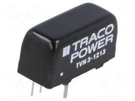 Converter: DC/DC | 3W | Uin: 9÷18V | Uout: 15VDC | Iout: 250mA | SIP8 | 5.9g