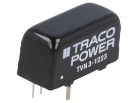 Converter: DC/DC | 3W | Uin: 9÷18V | Uout: 15VDC | Uout2: -15VDC | SIP8