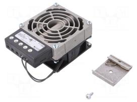 Blower heater | 150W | IP20 | for DIN rail mounting | 80x112x47mm