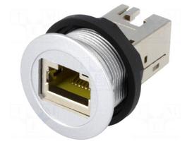 RJ45 socket | 22mm | har-port | -25÷70°C | Ø22.3mm | IP20