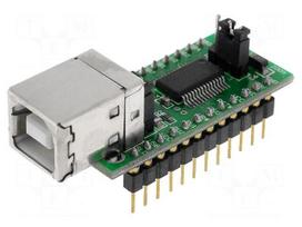 Module: USB | FIFO | DIP24,USB B | -40÷85°C | 3.3÷5.5VDC