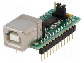 Module: USB | UART | USB B,pin strips | -40÷85°C | 3.3÷5.25VDC
