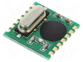 Module: RF | FM receiver | FSK | 433.92MHz | SPI | -109dBm | 2.2÷5.4VDC