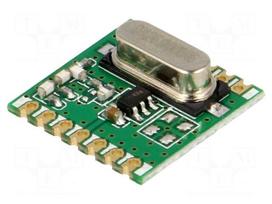 Module: RF | FM transmitter | FSK,GFSK,OOK | 433.92MHz | I2C | 13dBm