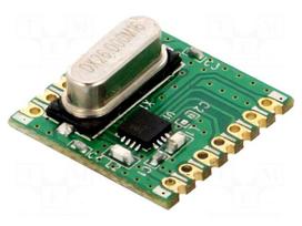 Module: RF | FM receiver | FSK,GFSK,OOK | 433.92MHz | 4-wire SPI