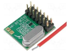 Module: RF | FM receiver | FSK | 433.92MHz | SPI | -121dBm | 1.8÷3.6VDC