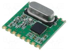 Module: RF | FM transmitter | FSK | 433.92MHz | SPI | 1.8÷3.6VDC | 20dBm