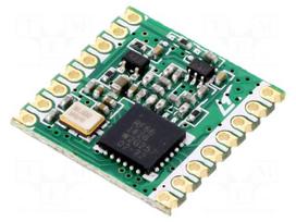 Module: RF | FM transmitter | FSK,GFSK,GMSK,MSK,OOK | 868MHz | 20dBm