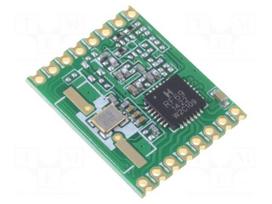 Module: RF | FM transceiver | FSK | 868MHz | SPI | -120dBm | 1.8÷3.6VDC