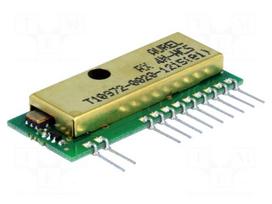 Module: RF | AM receiver | OOK | 433.92MHz | -106dBm | 5VDC | 2.4kbps | 3mA
