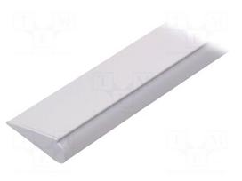 Profiles for LED modules | white | surface | white | L: 1m | aluminium
